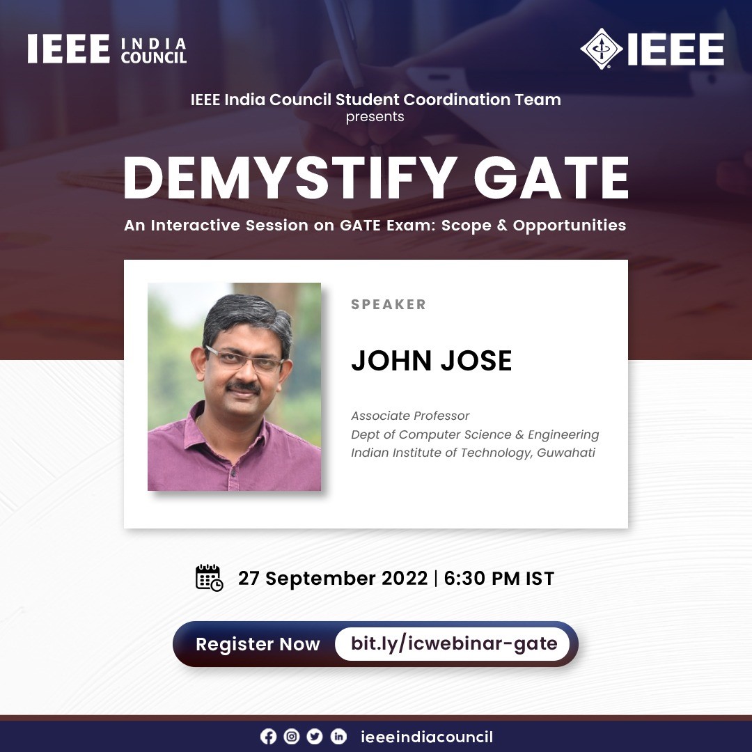 Demystifying GATE - IEEE India Council Student Coordinator Team