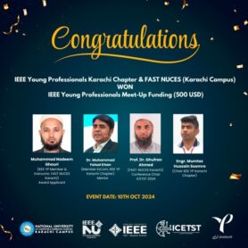 IEEE YP Meet-up – won and hosted at FAST NUCES (Karachi Campus)