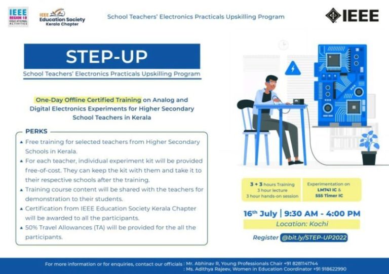 STEP-UP: School Teachers’ Electronics Practicals Upskilling Program