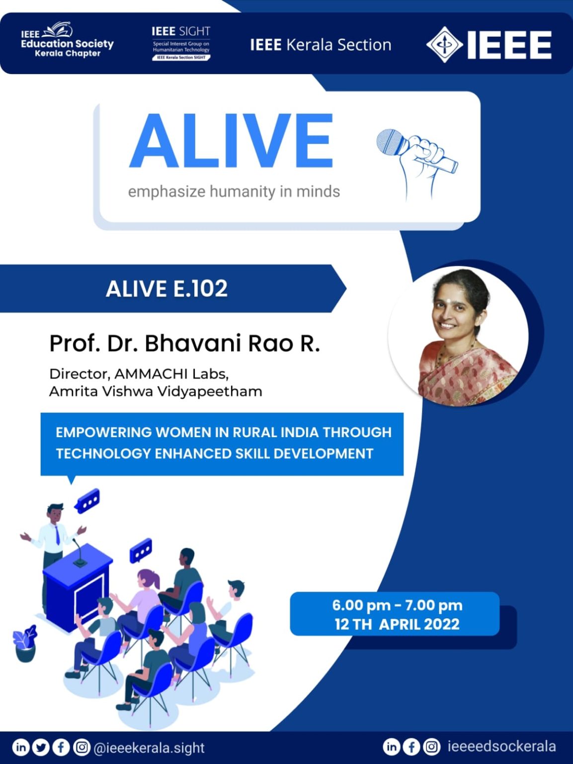 Alive Emphasize Humanity In Minds Ieee Education Society Kerala Chapter
