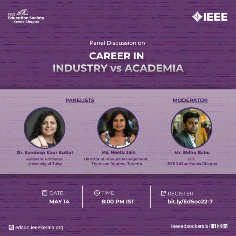 Panel Discussion: Career in Industry vs Academia