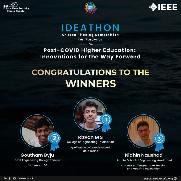 Idea Pitching competition – “Post-Covid Higher Education – Innovations for the Way Forward”