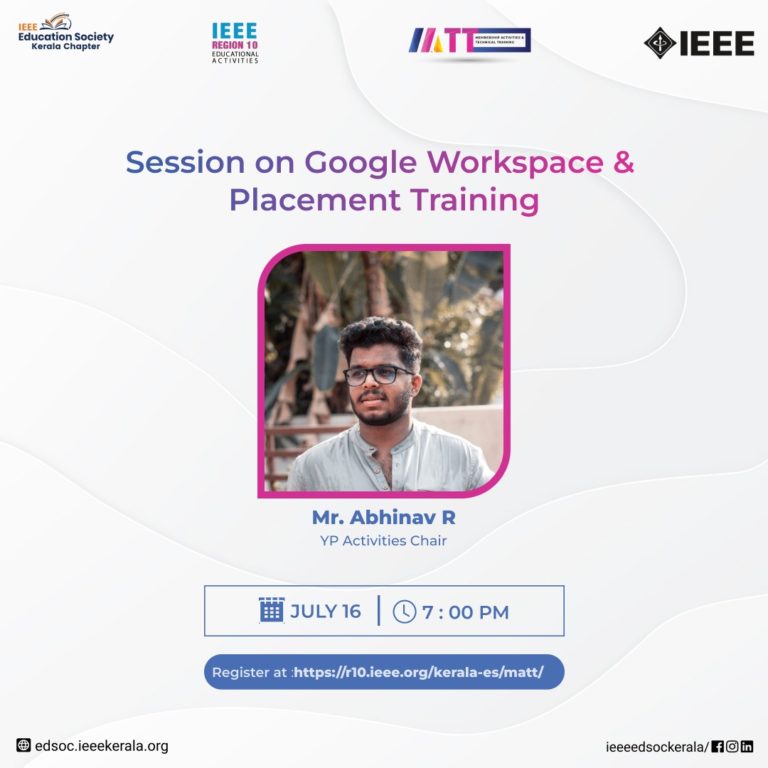 Session on Google Workspace & Placement Training