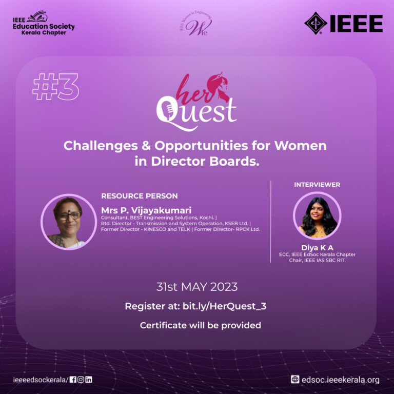 Expert talk on “Challenges & Opportunities for Women in DirectorBoards”