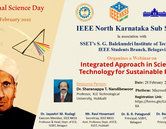 Integrated Approach in Science & Technology for Sustainable Future (1)